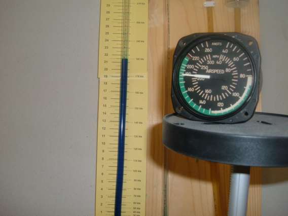 Manometer Guage Built for Airspeed Calibrations